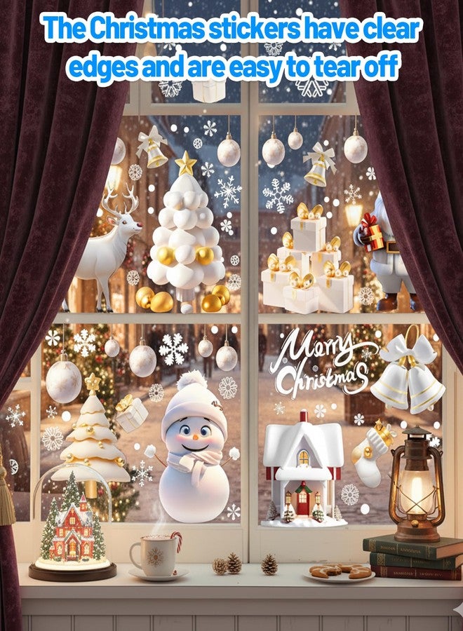 BharatBazaar Christmas Window Stickers, 9 Sheet Holiday Window Clings for Festive Decor, Reusable Static Decals, 20 x 30 cm Each, Ideal for Home and Retail Displays - Image 2